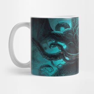 Kraken Destroying A Ship Sea Monster Mug